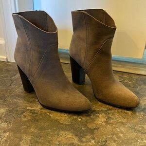 Suede booties